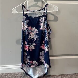 Pair of Floral Sleeveless tank tops, size small, TTS
